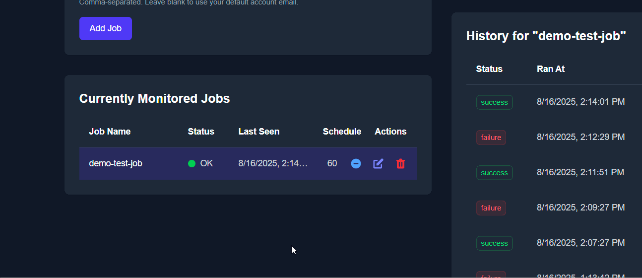 PulseHook Dashboard Demo